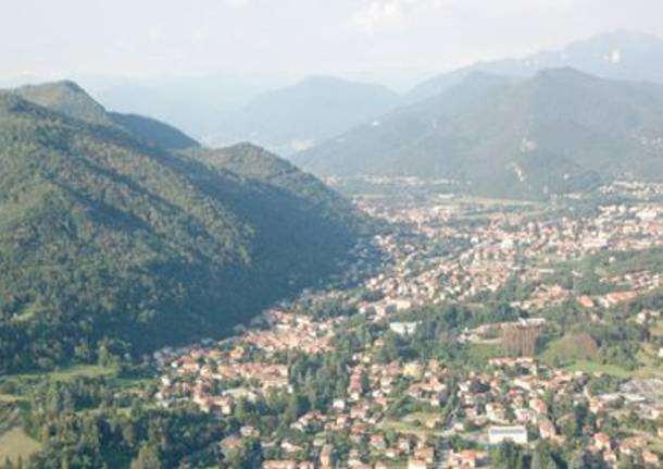 Varese dall'alto Notte bianca