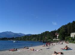 Spiaggia di Reno di Leggiuno (varese)