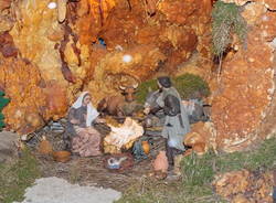 particolare del presepe domotico di Laveno M.