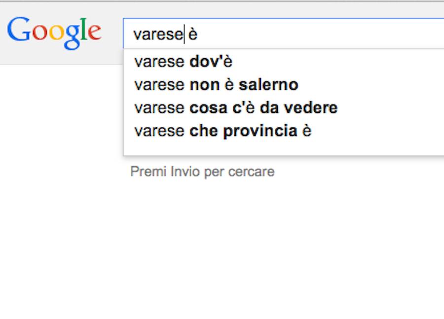 google ricerche varese