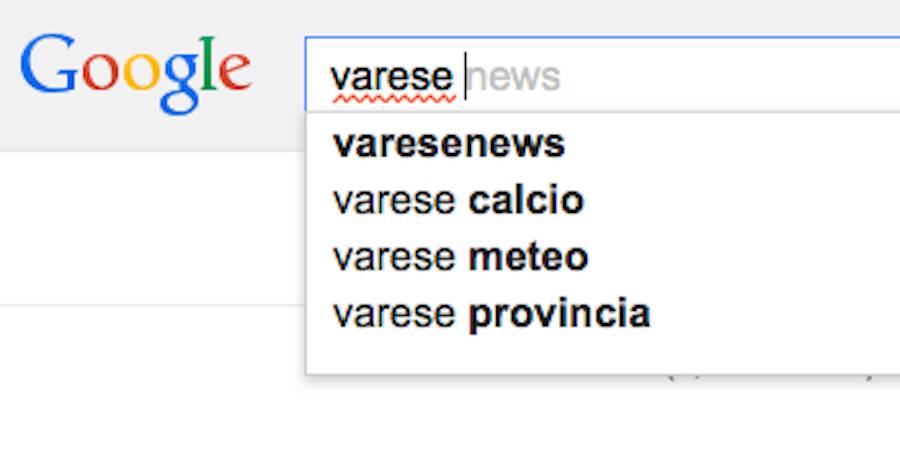 google ricerche varese