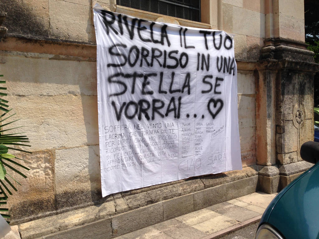 Il funerale di Sara Servidio