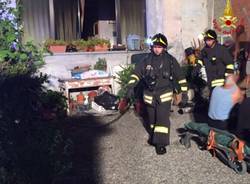 incendio, leggiuno, vigili del fuoco,