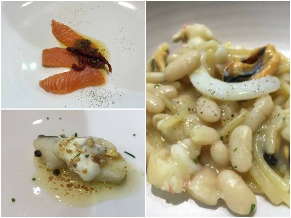 Zola e Merluzzo, salmone con i capperi: è il mare più originale