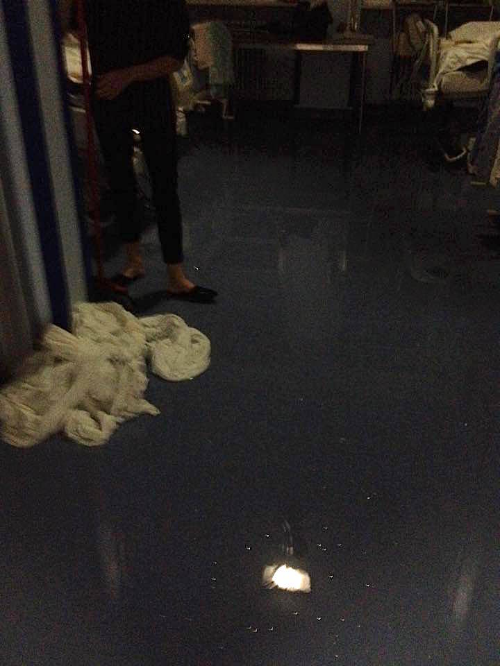 Allagamento nell'ospedale di Angera