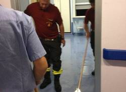 Allagamento nell'ospedale di Angera