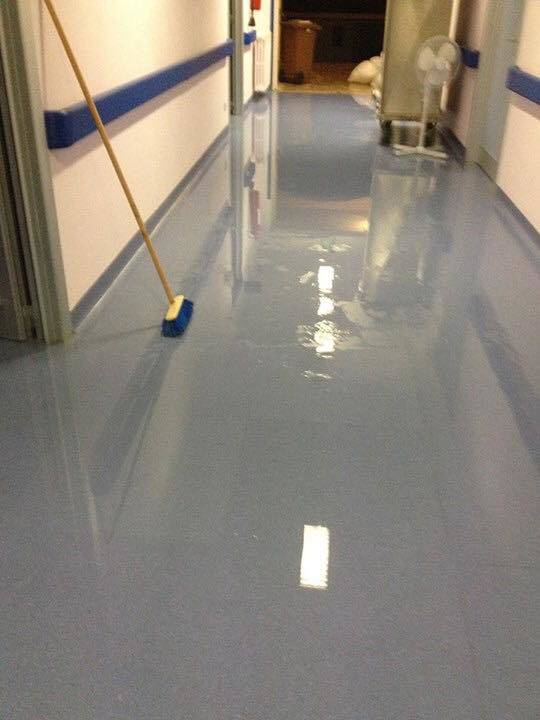 Allagamento nell'ospedale di Angera