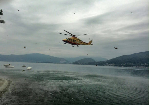 Dus susub,b soccorsi dall'elicottero