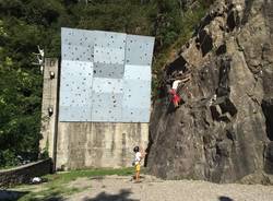 La palestra del Cai a Maccagno