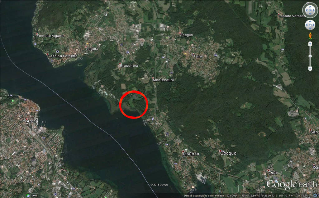 Angera, disboscamento nell'area della Buschera