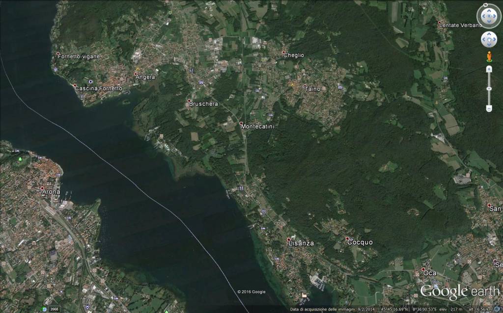 Angera, disboscamento nell'area della Buschera