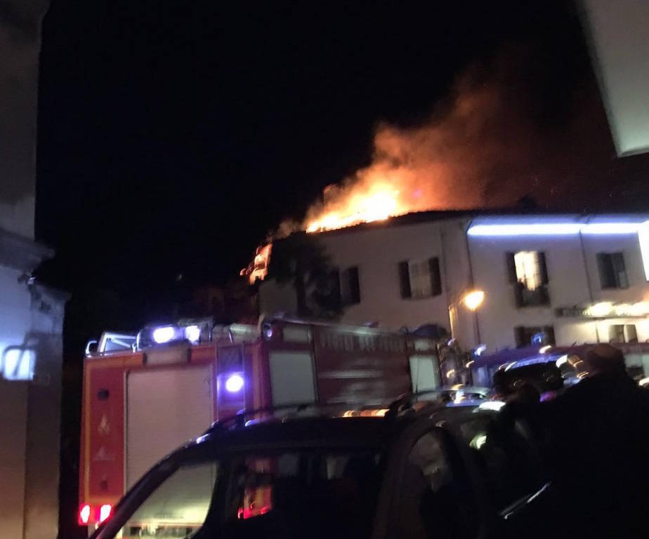 Incendio Luino 3 febbraio 2016