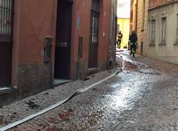 Incendio Luino, il giorno dopo