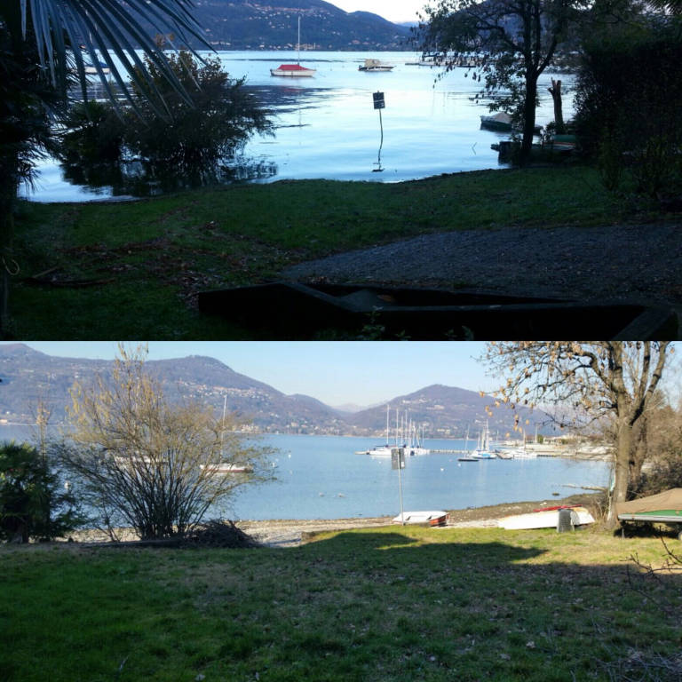 Ranco, il lago "si allontana"