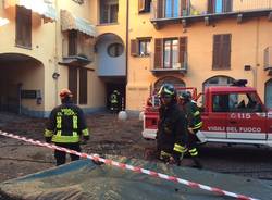Vigili del fuoco Luino al lavoro tutta la notte