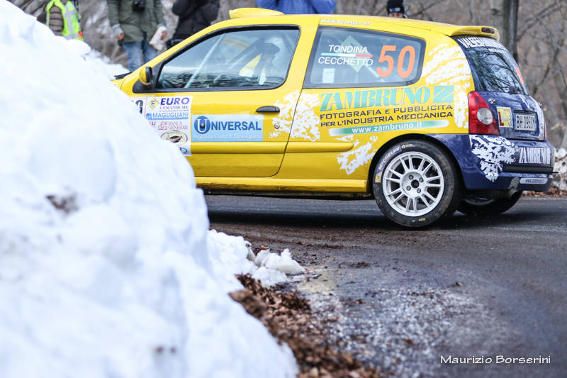 Il Rally dei Laghi sul Cuvignone innevato