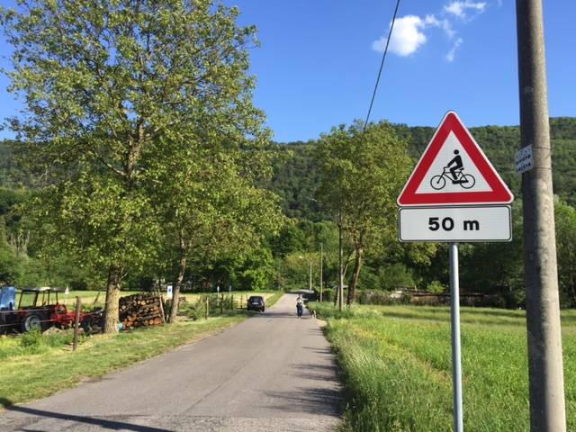 la pista ciclabile cuveglio - rancio valcuvia