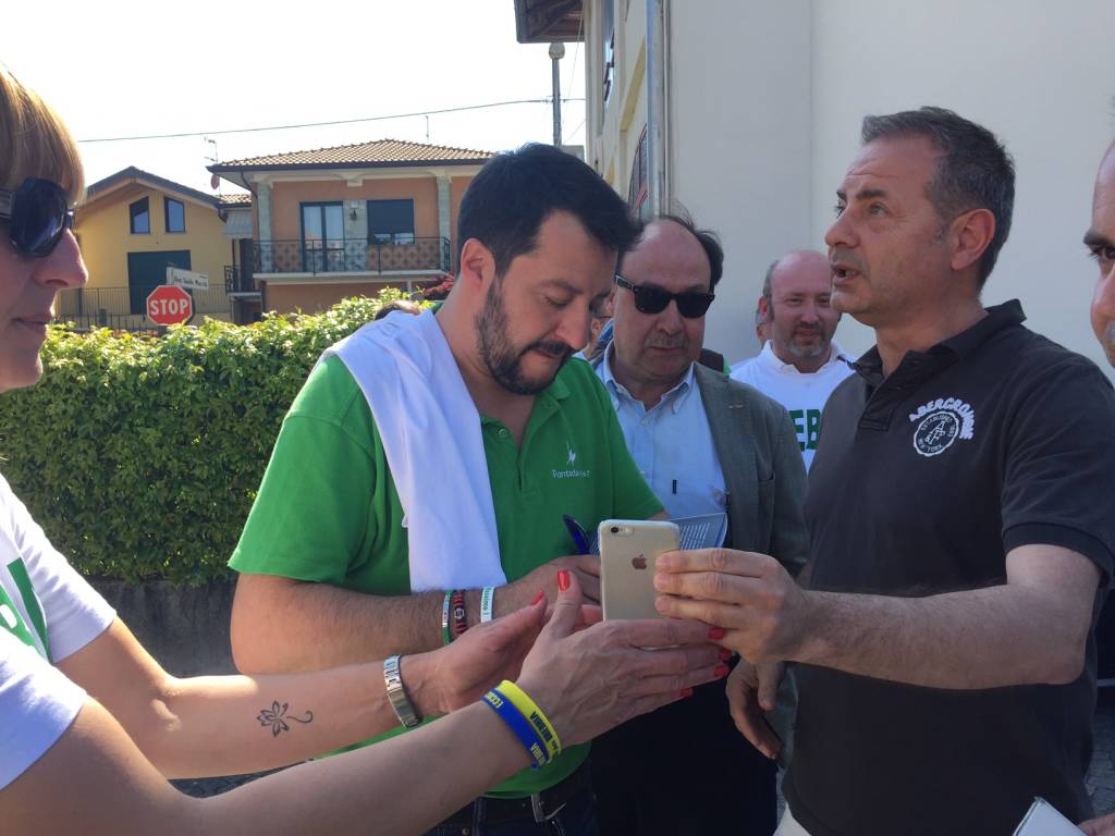 Matteo Salvini a Brebbia