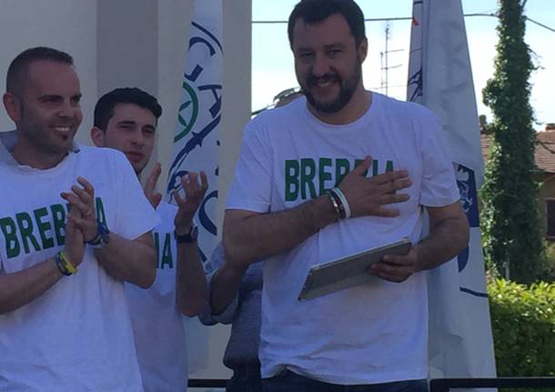 Salvini a Brebbia