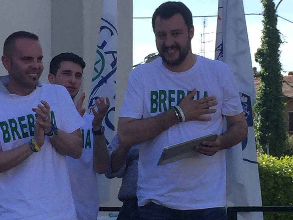 Matteo Salvini a Brebbia