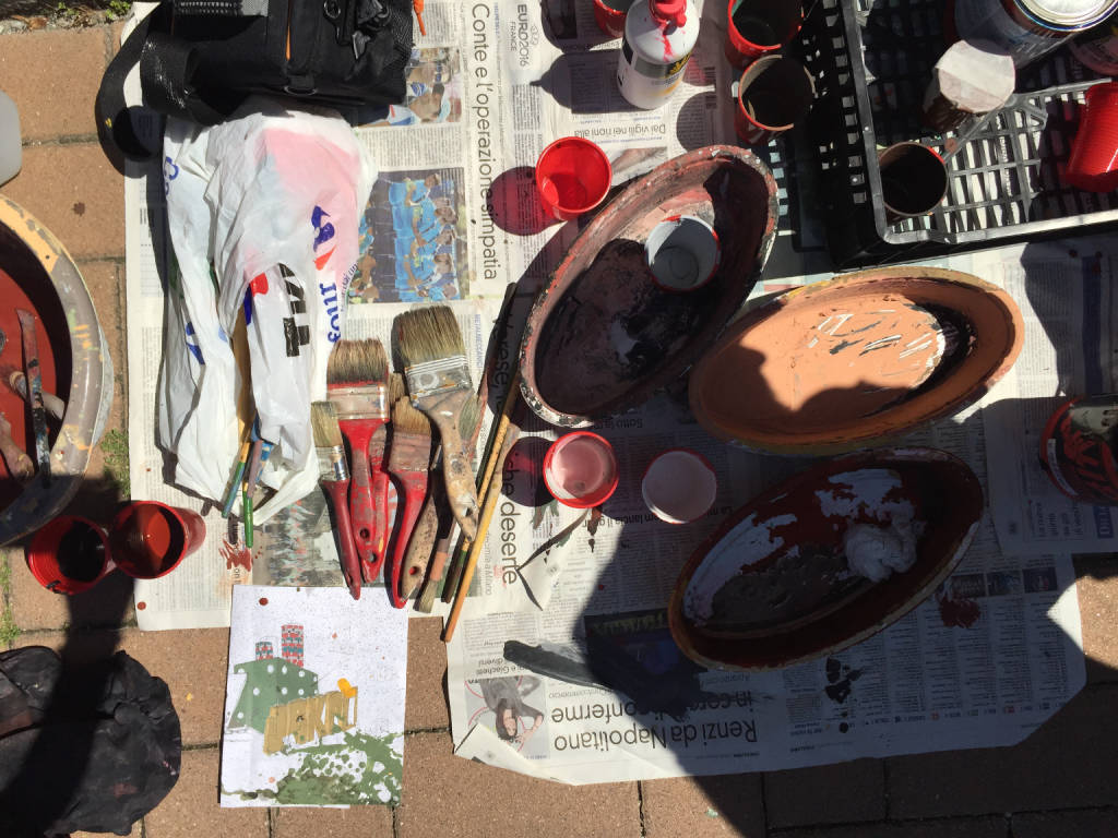 Ispra, un murales contro il gioco d'azzardo