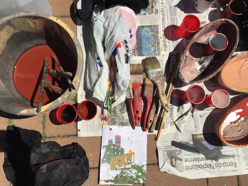 Ispra, un murales contro il gioco d'azzardo