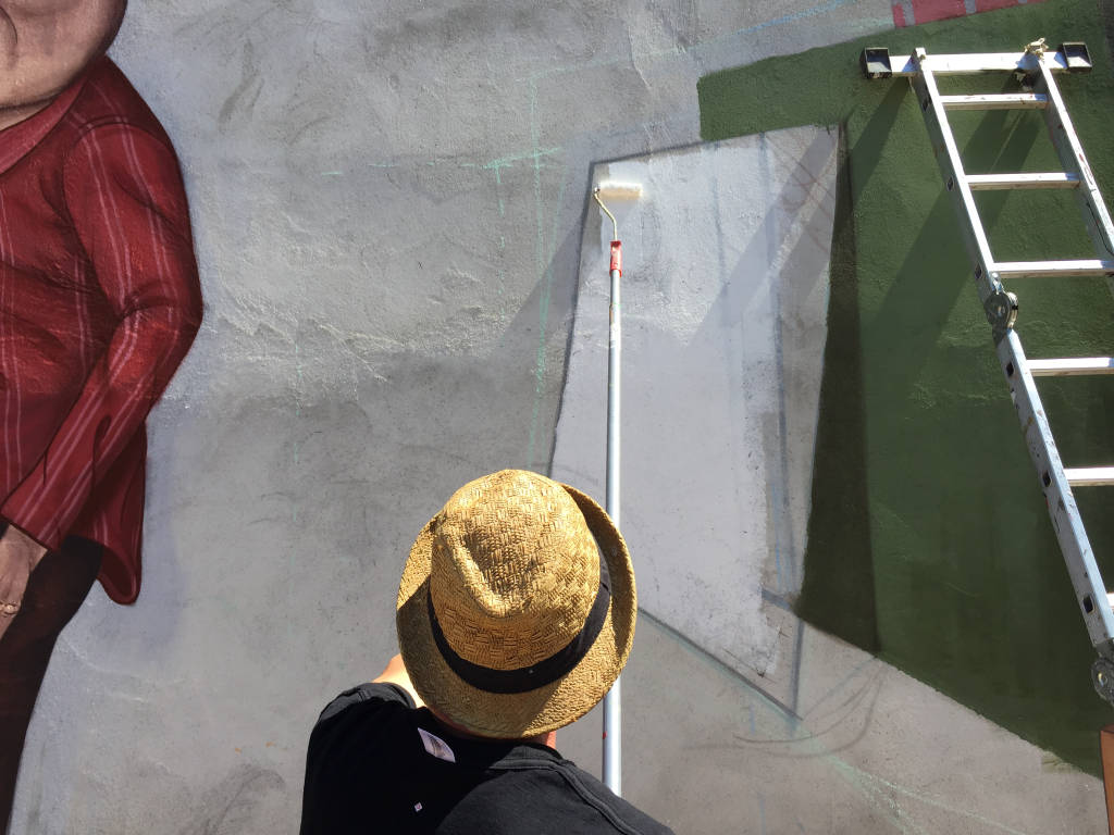 Ispra, un murales contro il gioco d'azzardo