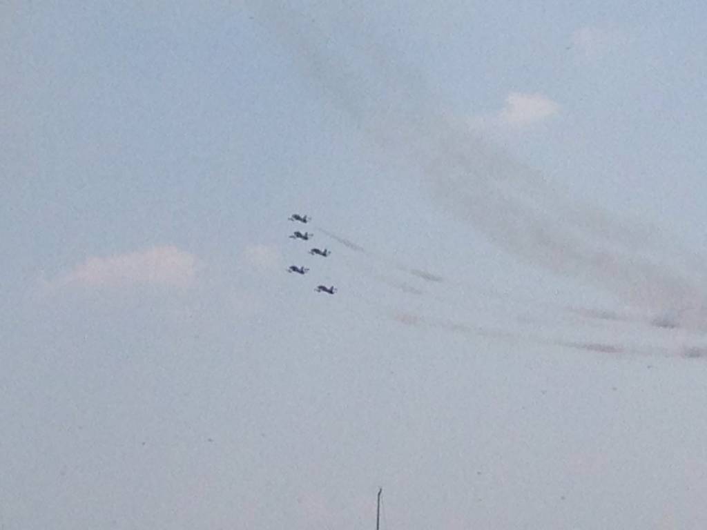 Frecce tricolori, le prove sul Lago Maggiore