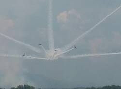 Frecce tricolori, le prove sul Lago Maggiore