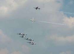 Frecce tricolori, le prove sul Lago Maggiore
