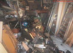 Incendio in un deposito di legname nel locarnese