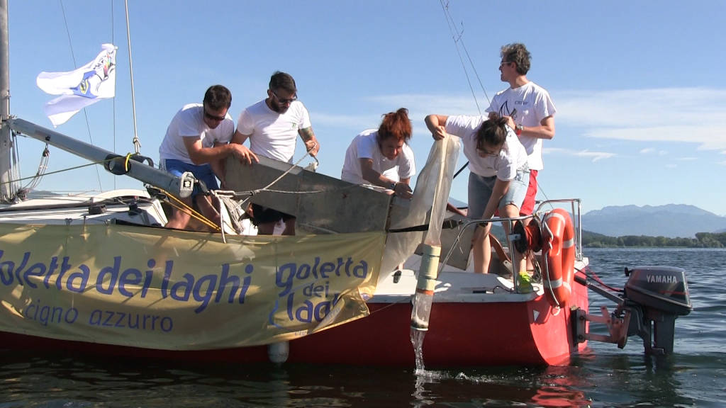 La campagna Goletta dei laghi sulle acque del Lago Maggiore