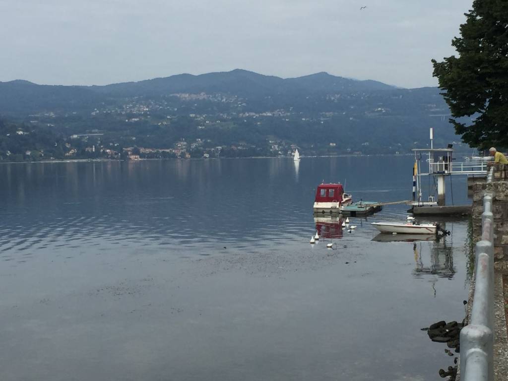 Il Lago Maggiore in secca