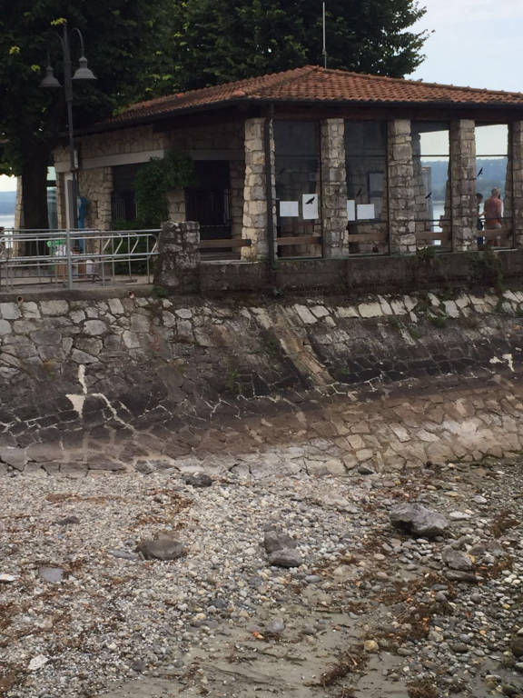 Il Lago Maggiore in secca