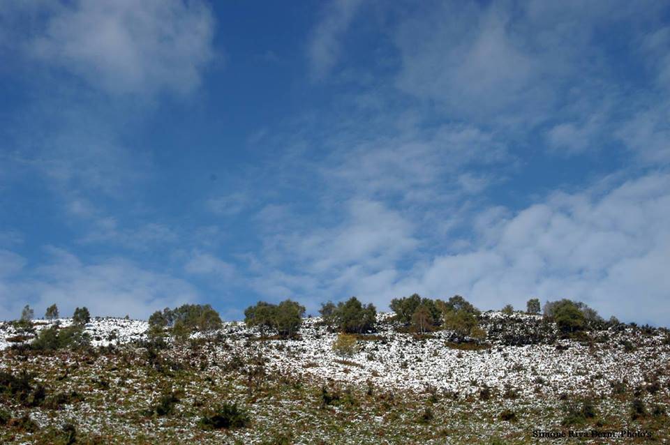 La prima neve alla Forcora