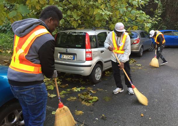 Profughi volontari al lavoro a Varese