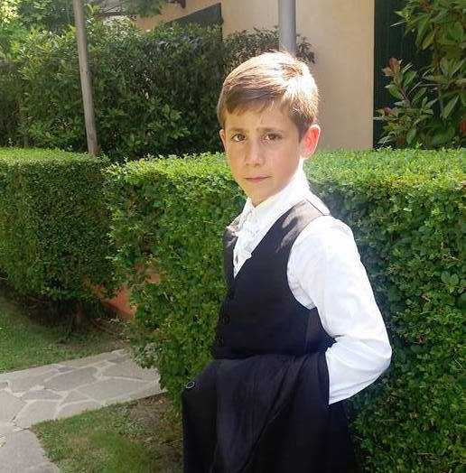 Filippo Cerra, 13 anni attore per Raphael Gualazzi 