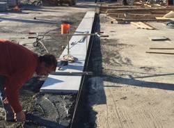 I lavori alla piazza dell\'imbarcadero