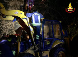 Rimozione spazzaneve a Orascio, Maccagno 10 gennaio 2017