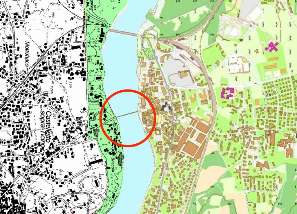 Il progetto del ponte sul Ticino tra Sesto e Castelletto