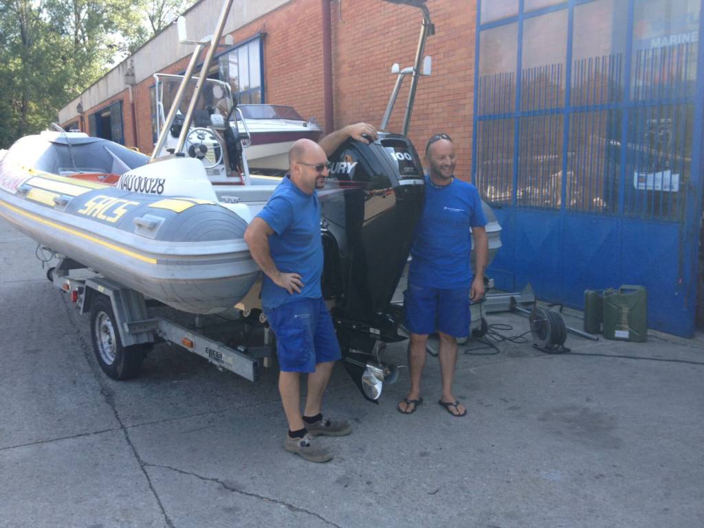 Tornano i motori del gommone Cri