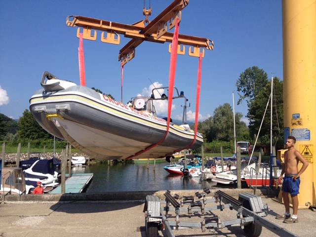 Tornano i motori del gommone Cri