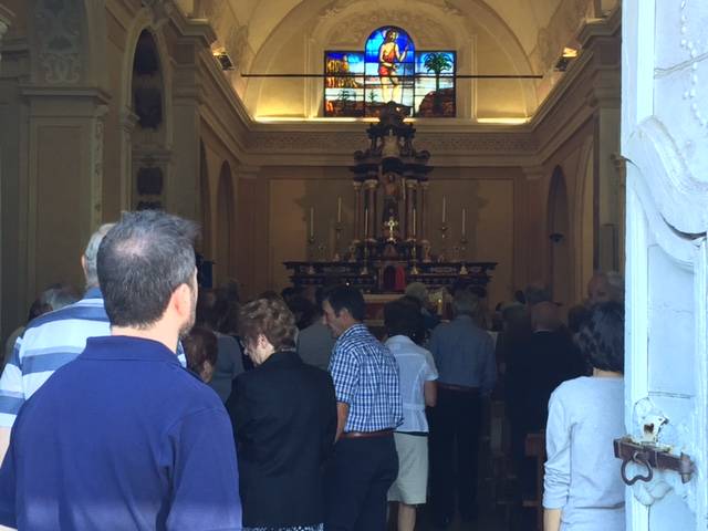 Il funerale di Giorgio Garagnani, alla guida del municipio di Germignaga per trent'anni