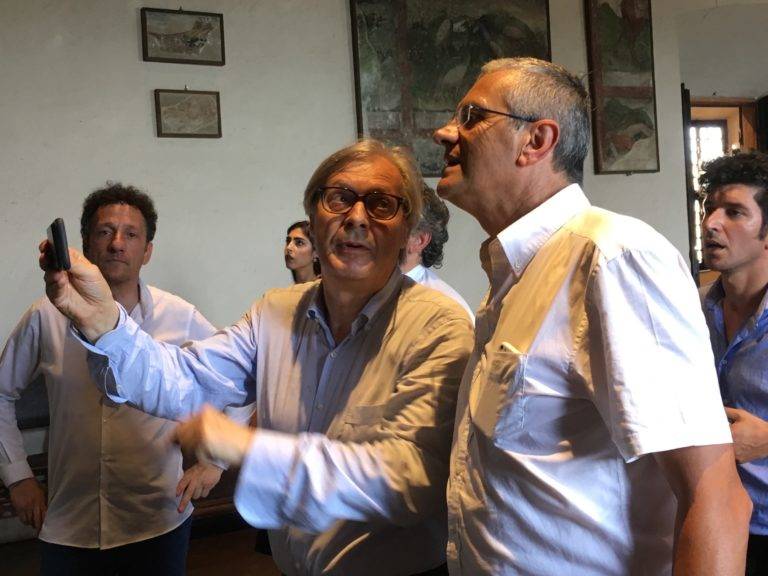 Sgarbi in missione sul Lago Maggiore