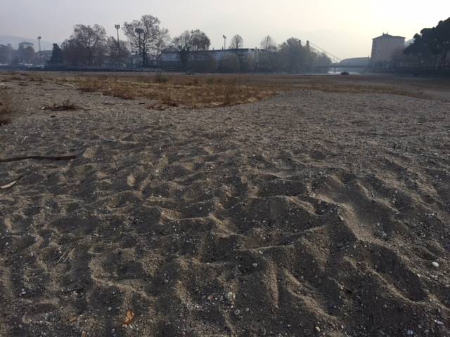 Le dune alla foce del Tresa a Germignaga, novembre 2017