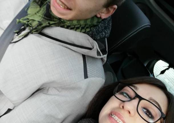 dono babbo Natale a vicenza con il palloncino