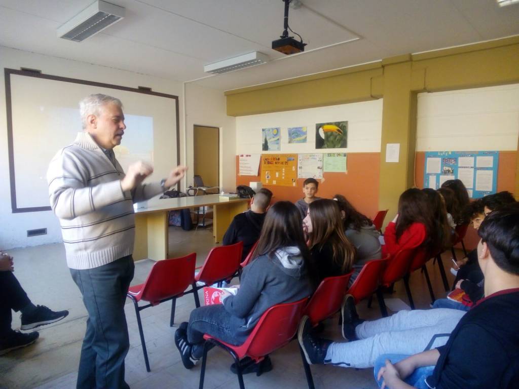 Lezione speciale di musica alle medie di Germignaga