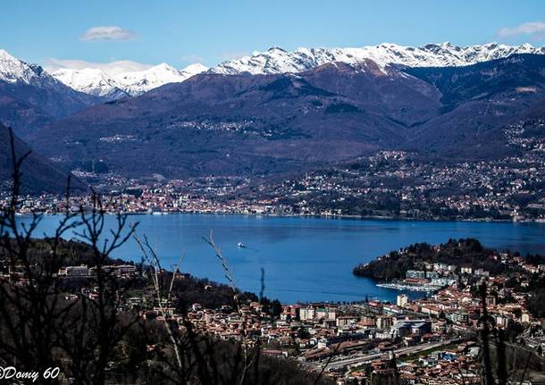 Domenico De Lucia panorami del lago Maggiore da Sangiano