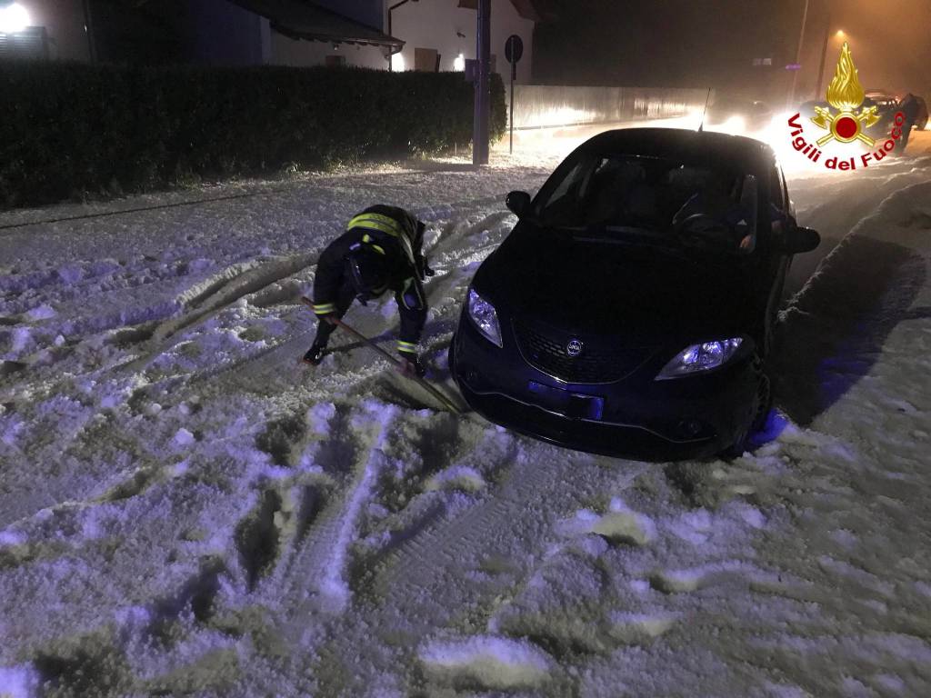 Forte grandinata nell'alto varesotto 6 maggio 2018
