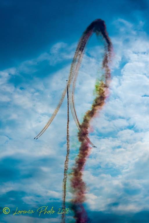 La bellezza delle frecce tricolori